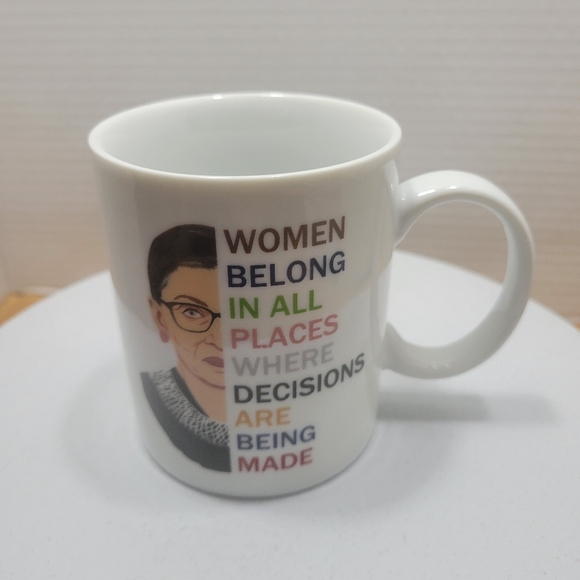 Ruth Bader Ginsberg US Supreme Court Justice coffee mug tea cup RBG Women Belong - Picture 4 of 7